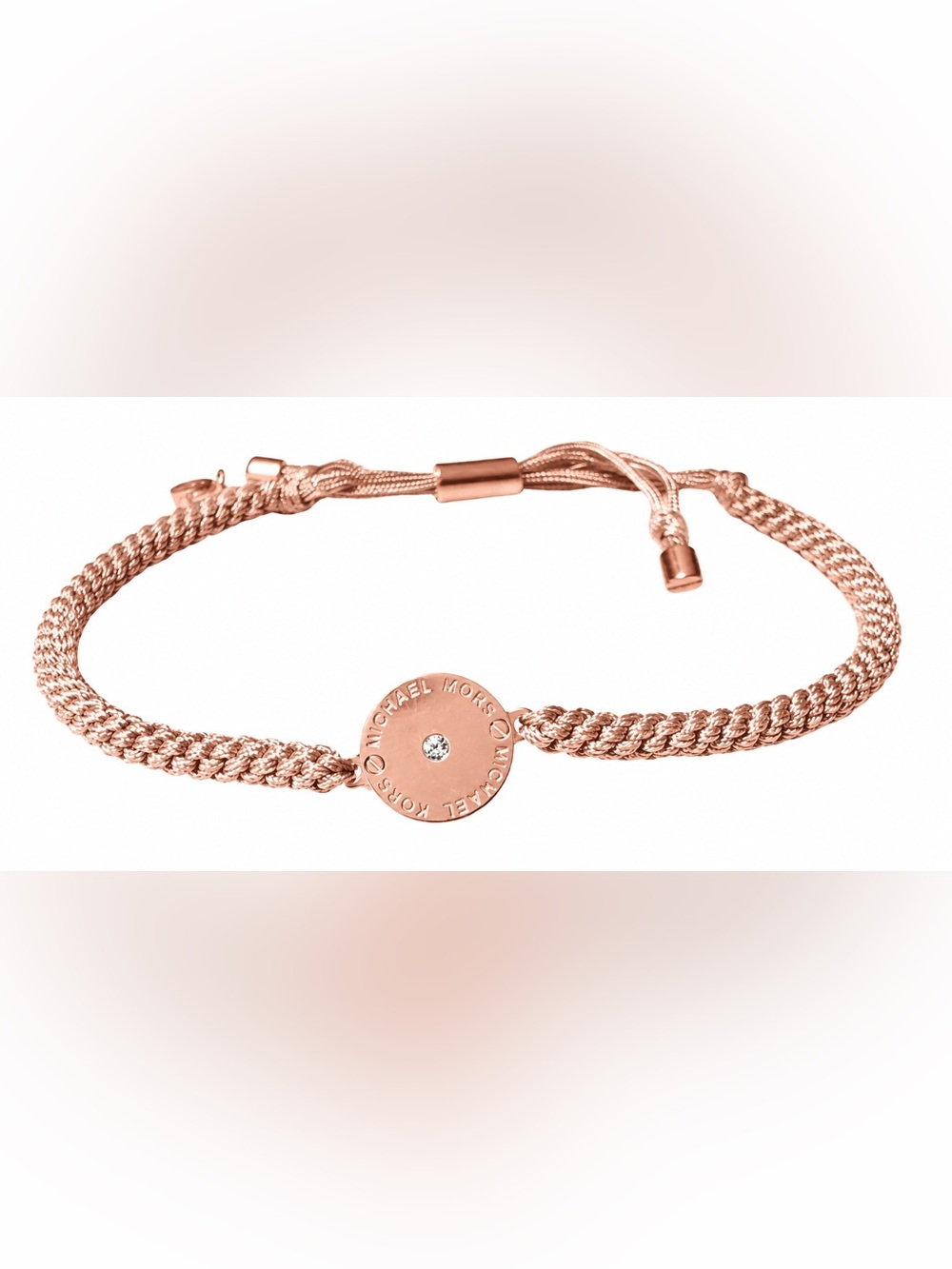 NWOT Michael Kors Rose Gold-Tone Braided Cord Bracelet